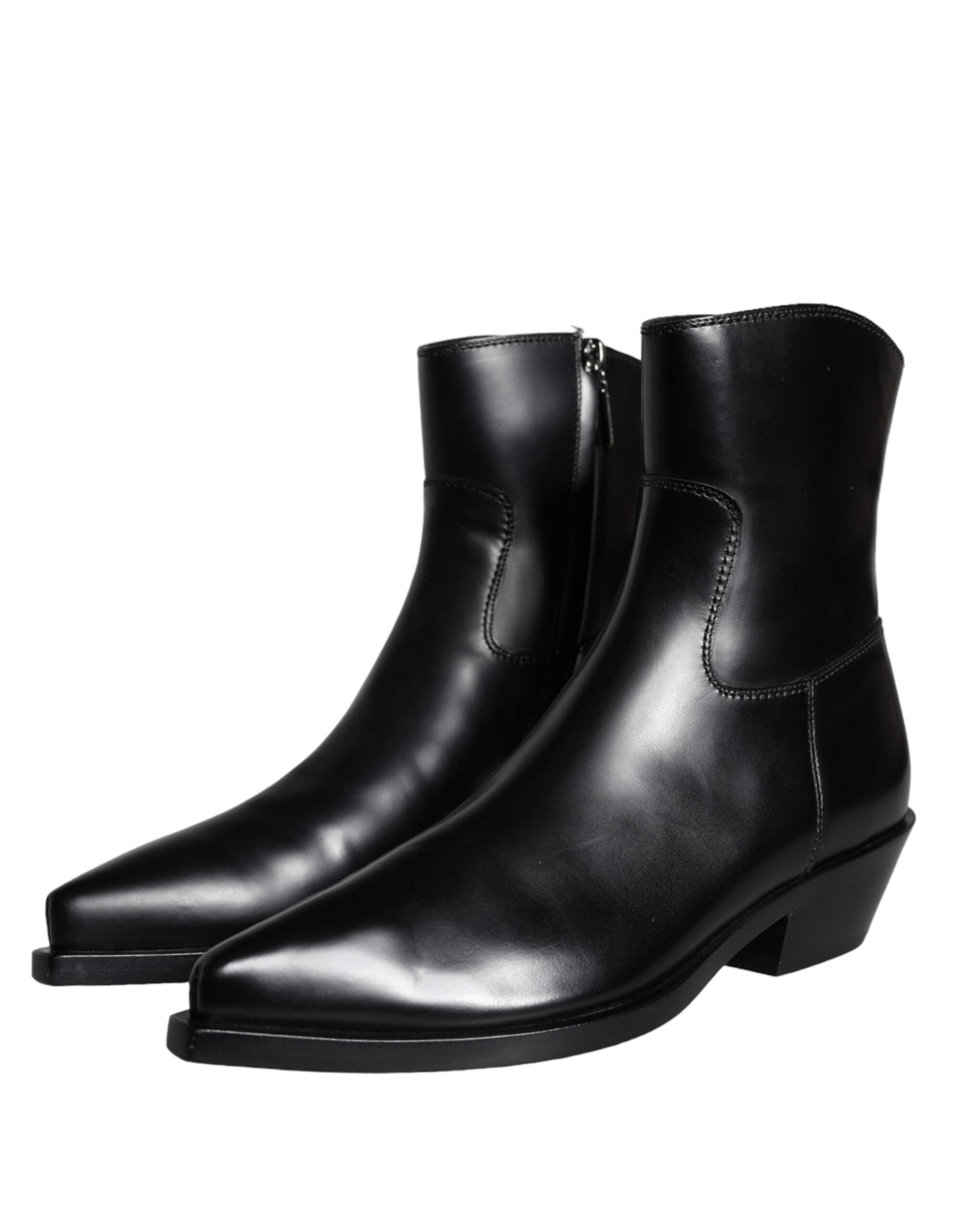 Dolce & Gabbana 100% Calf Leather ankle boot in black — view 2