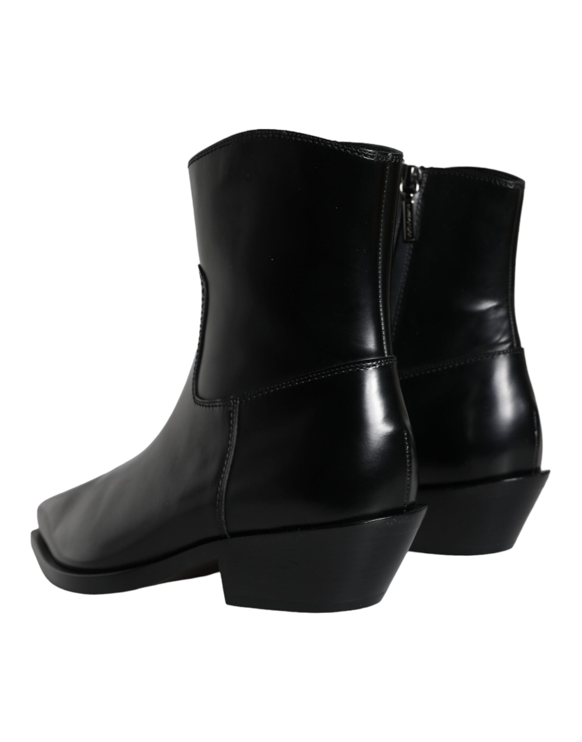 Dolce & Gabbana 100% Calf Leather ankle boot in black — view 3