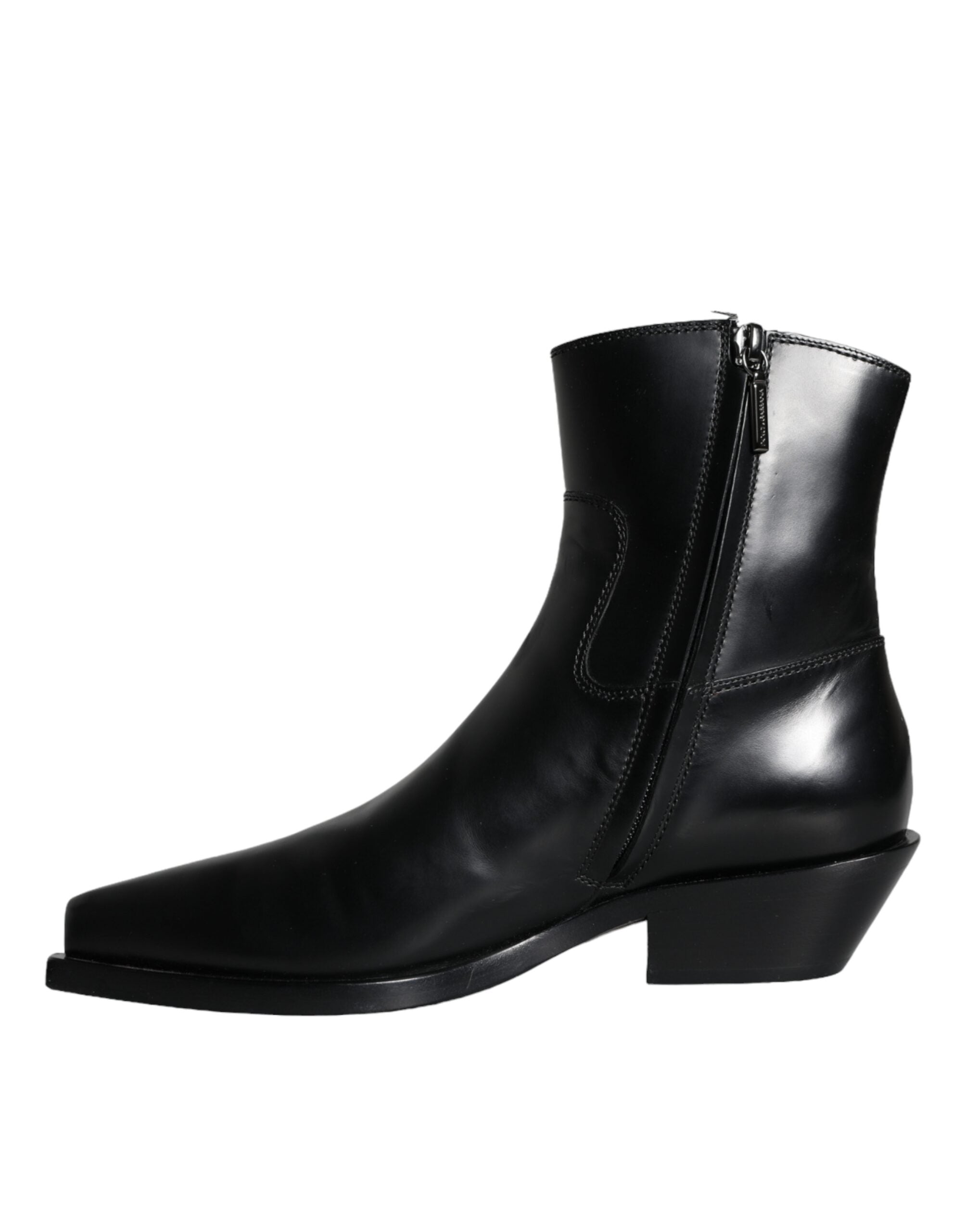 Dolce & Gabbana 100% Calf Leather ankle boot in black — view 4