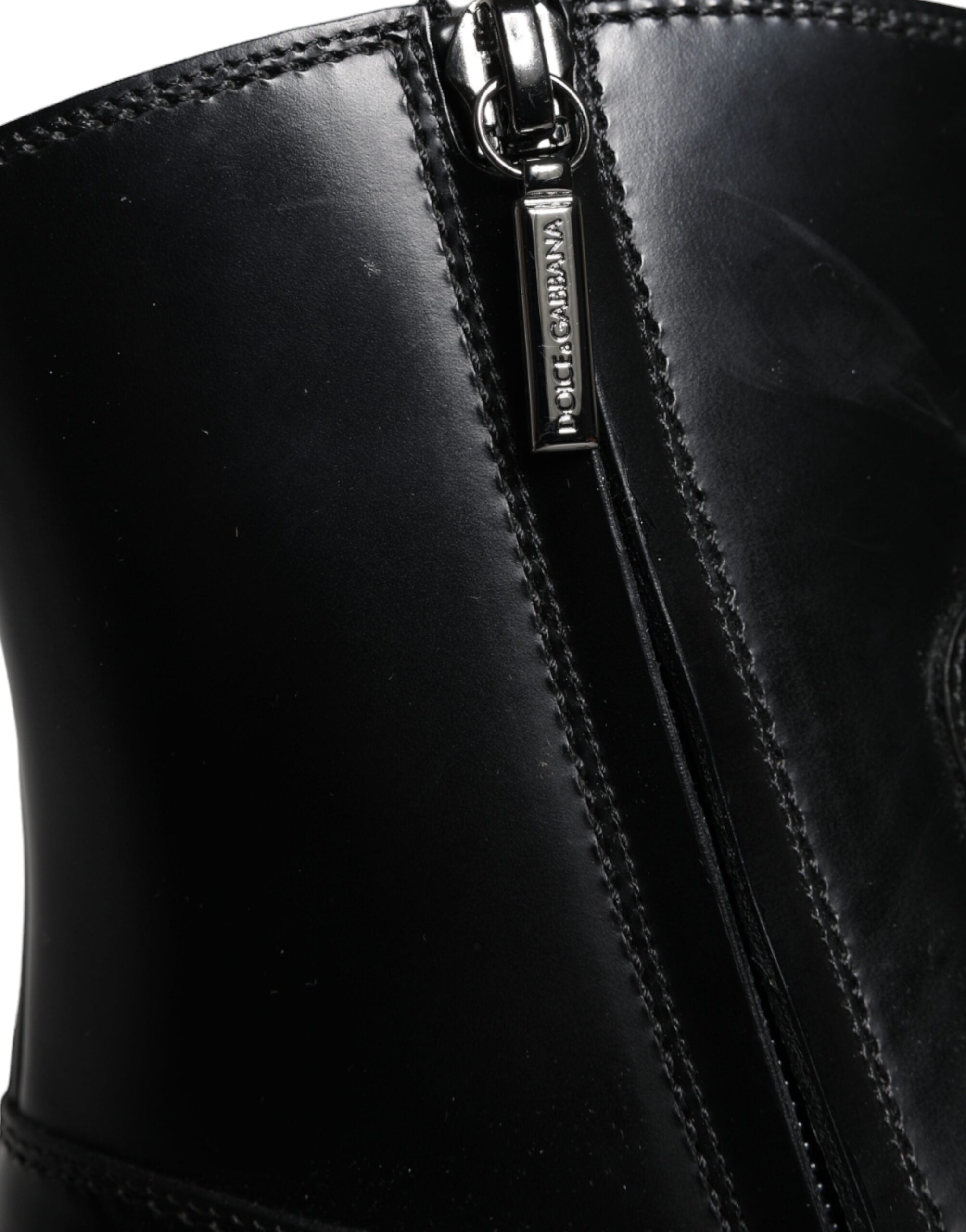 Dolce & Gabbana 100% Calf Leather ankle boot in black — view 5