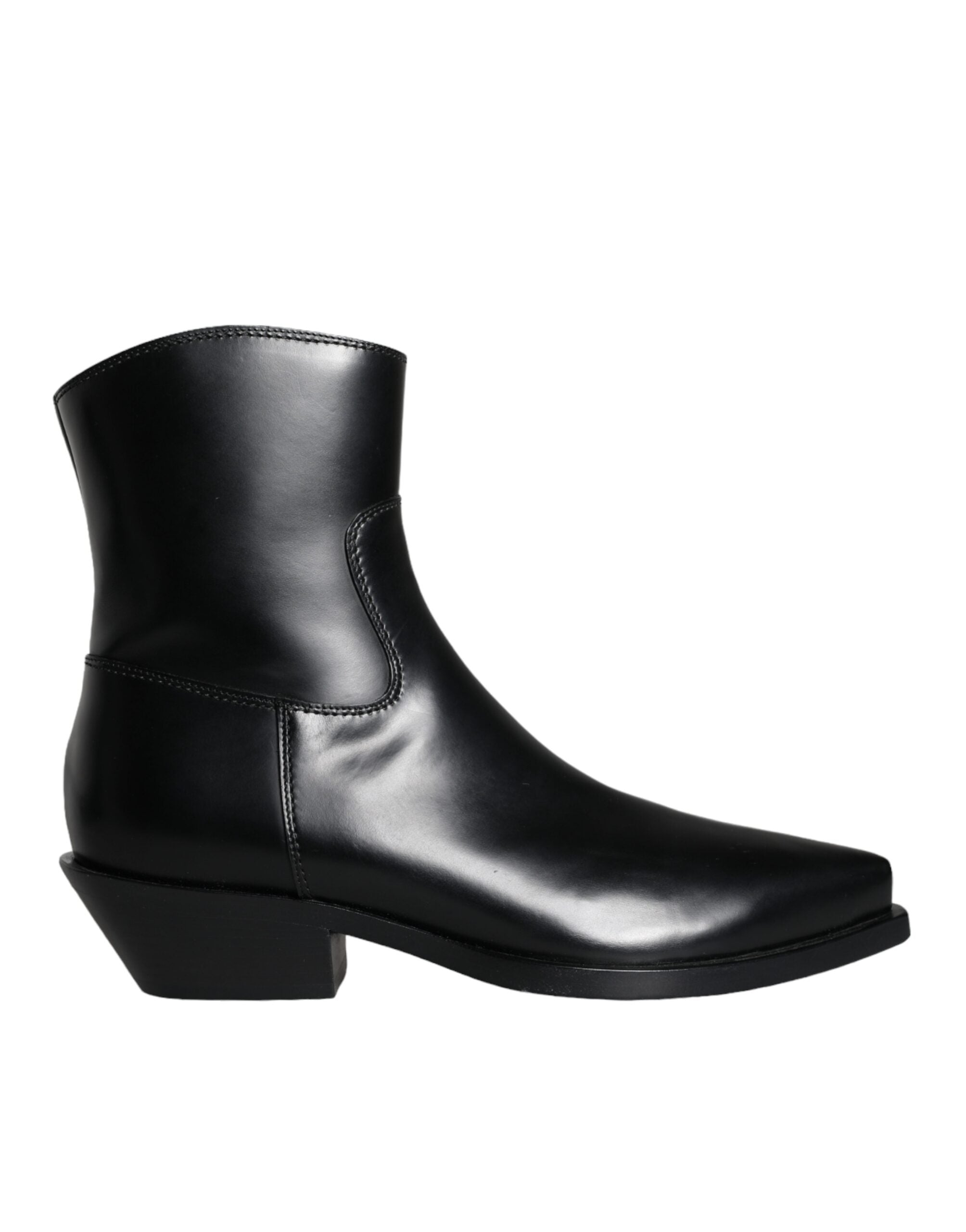 Dolce & Gabbana 100% Calf Leather ankle boot in black — view 6
