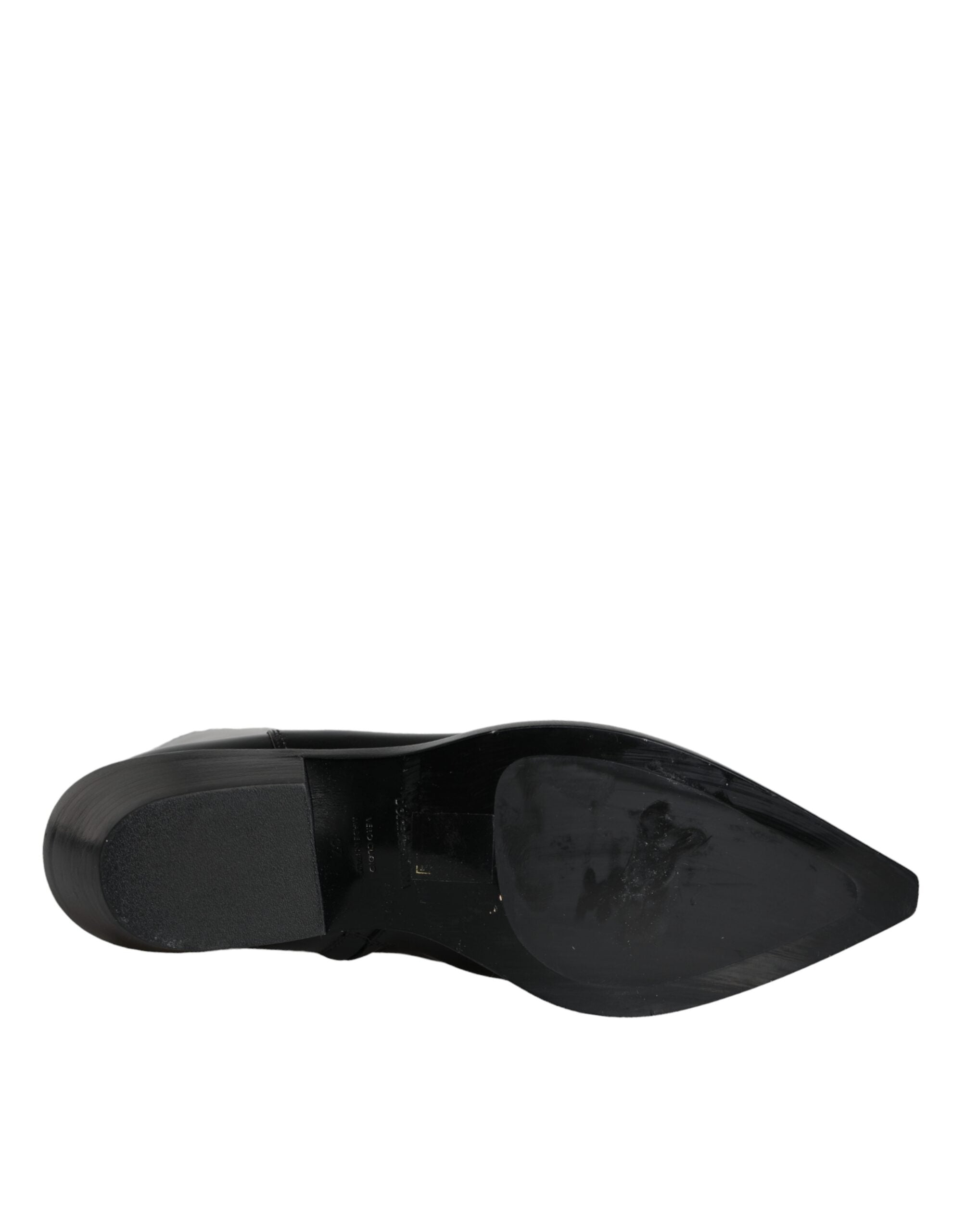 Dolce & Gabbana 100% Calf Leather ankle boot in black — view 7