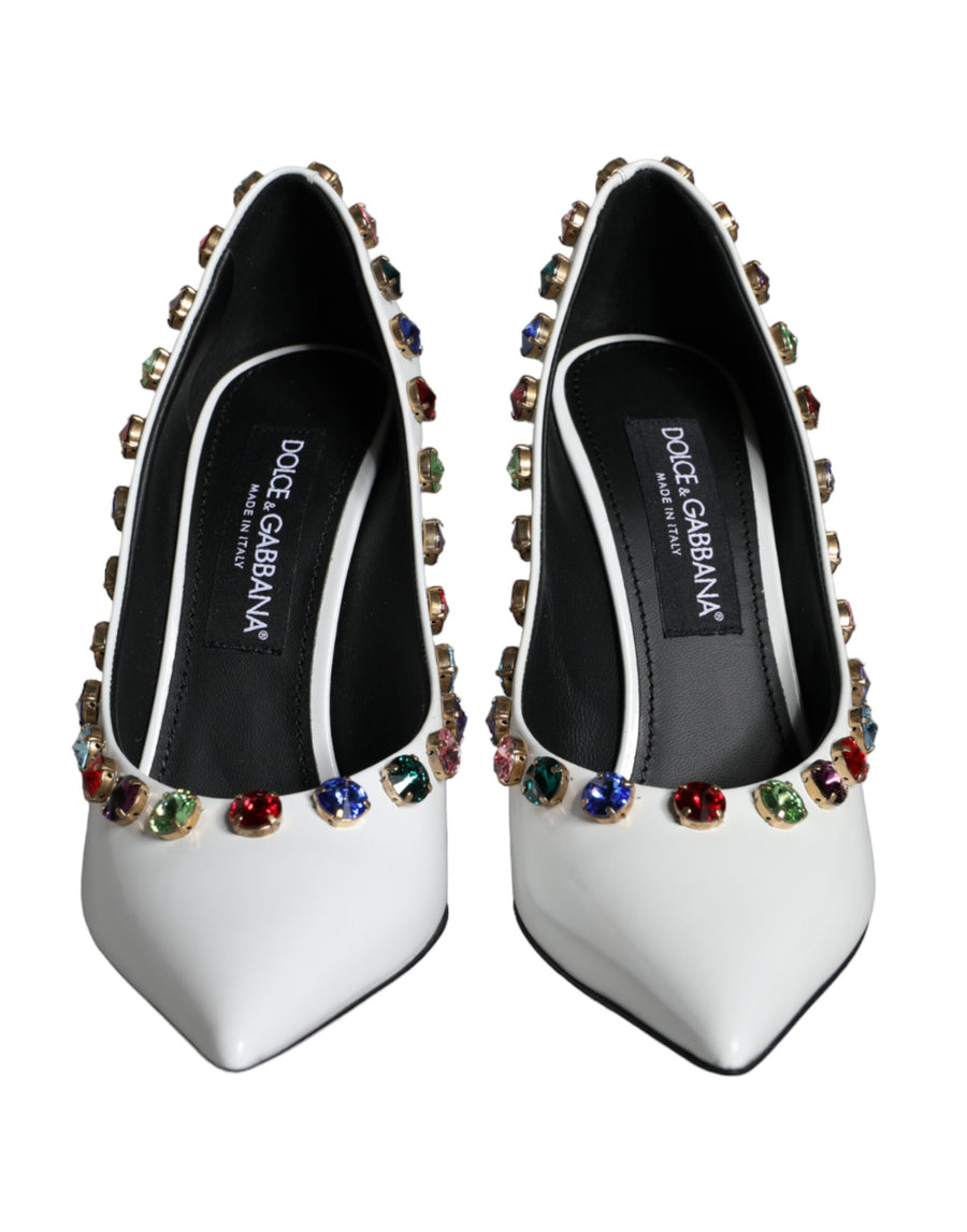 Dolce & Gabbana 100% Calf Leather pump in white