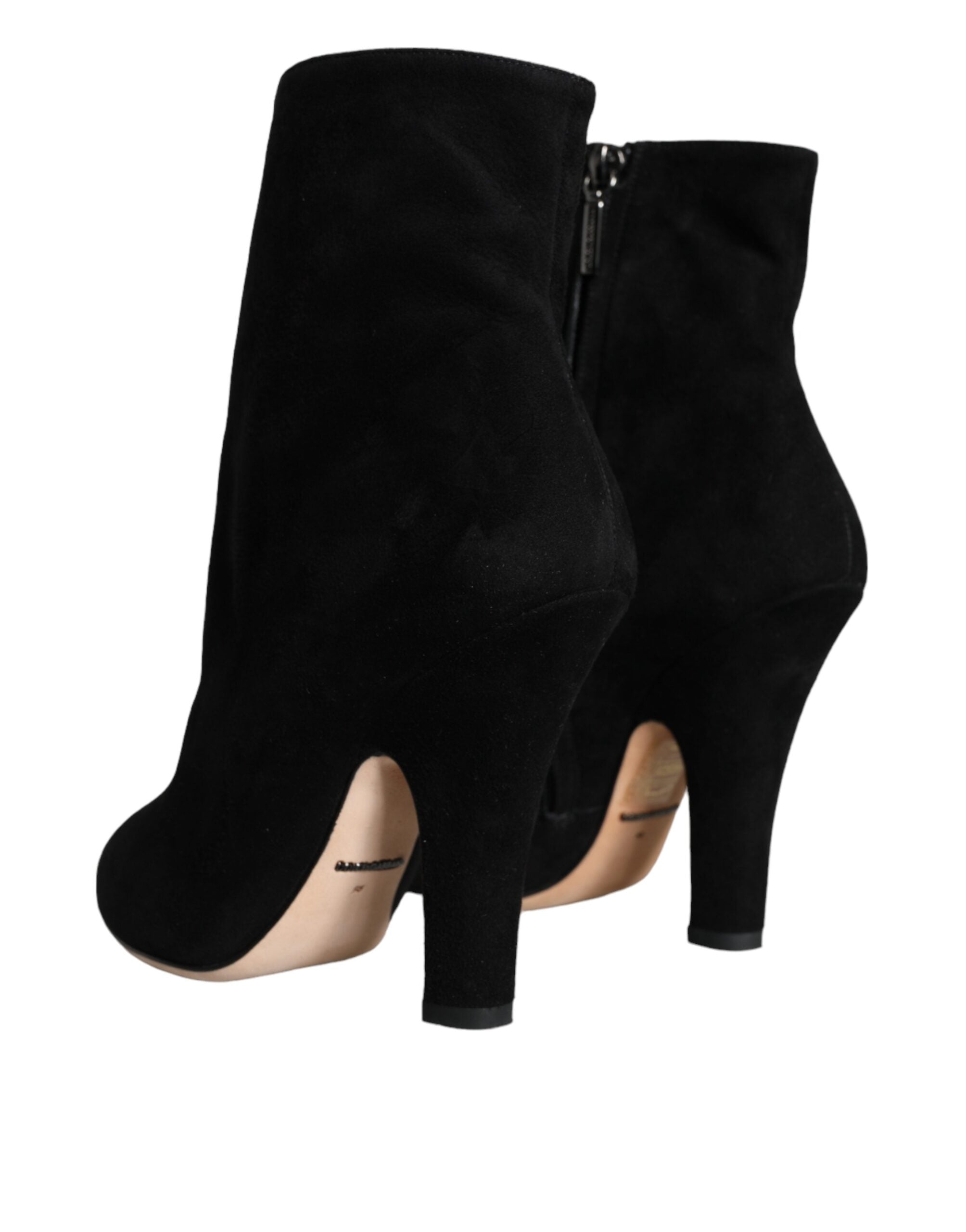 Dolce & Gabbana Suede Leather boot in black — view 3