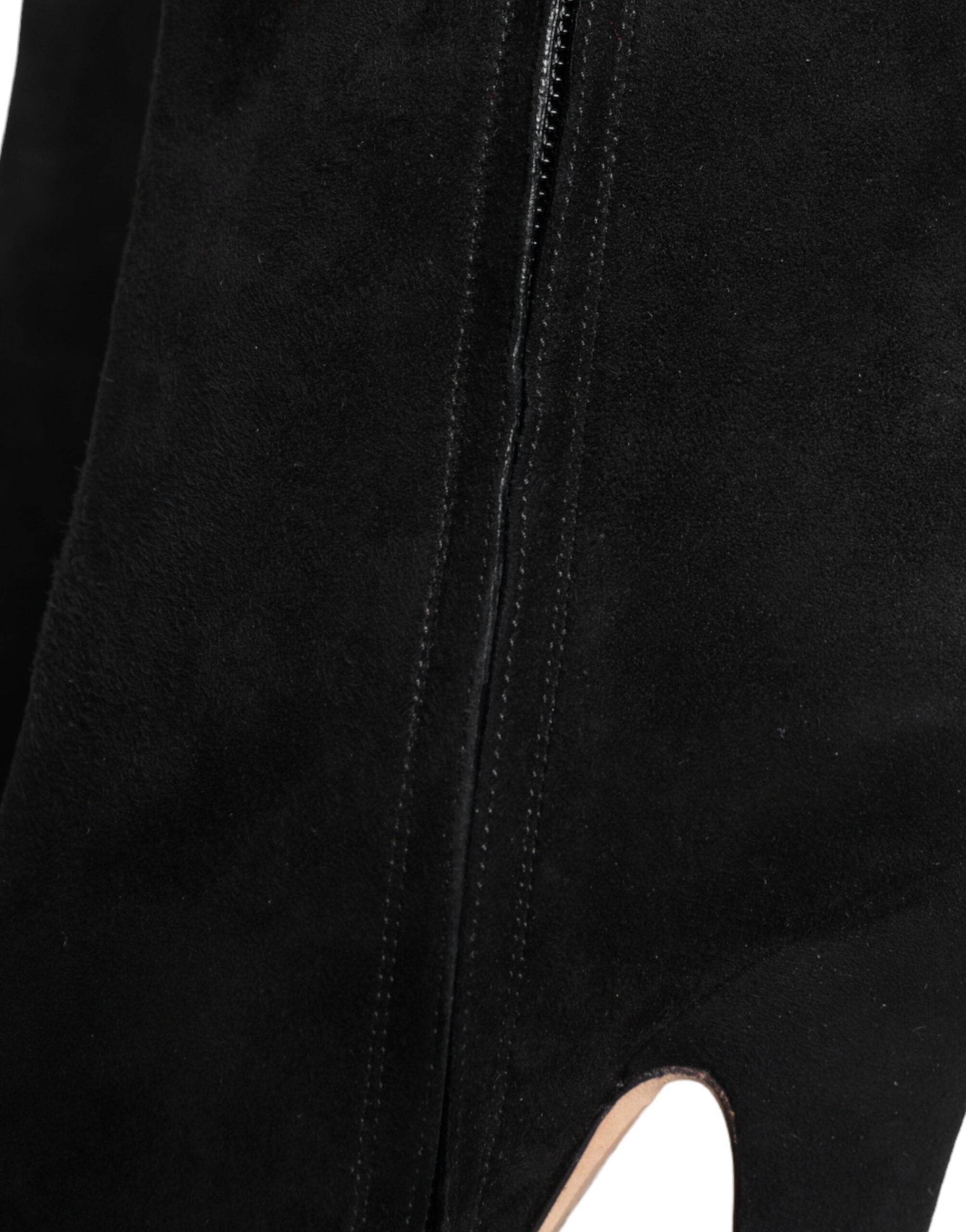 Dolce & Gabbana Suede Leather boot in black — view 7