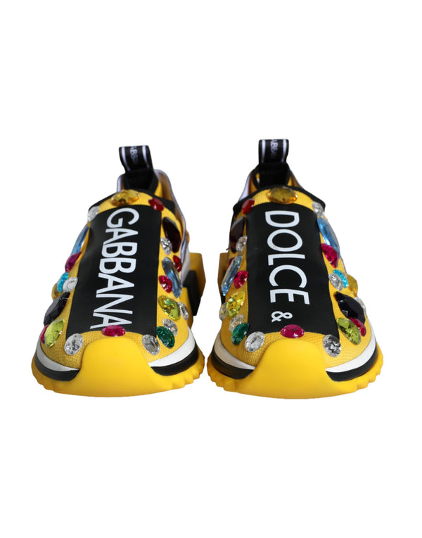Dolce & Gabbana 70% Polyester sneaker in yellow