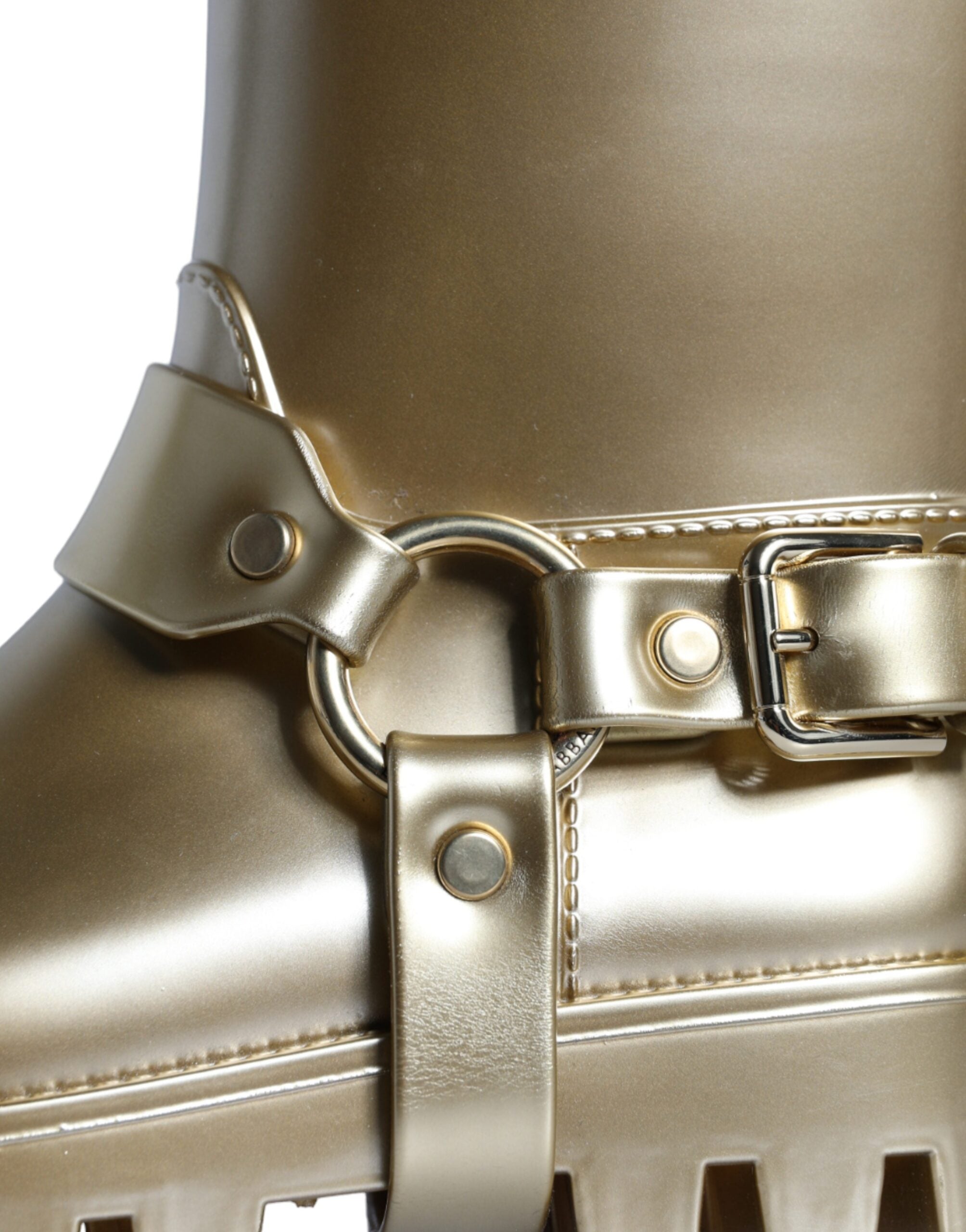 Dolce & Gabbana 90% PVC boot in gold — view 5