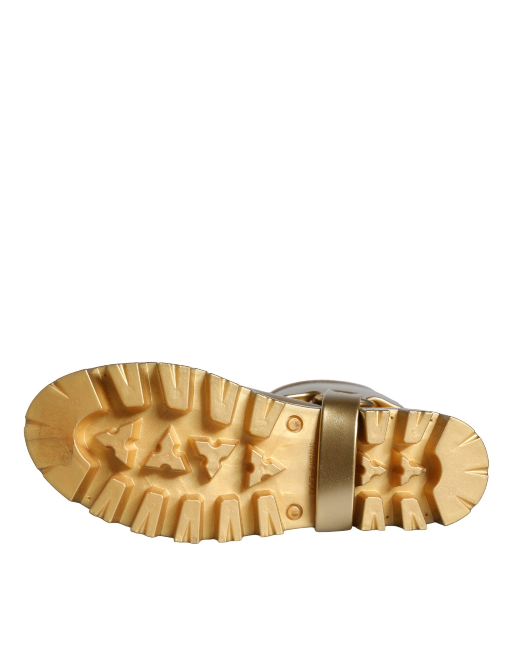 Dolce & Gabbana 90% PVC boot in gold — view 8