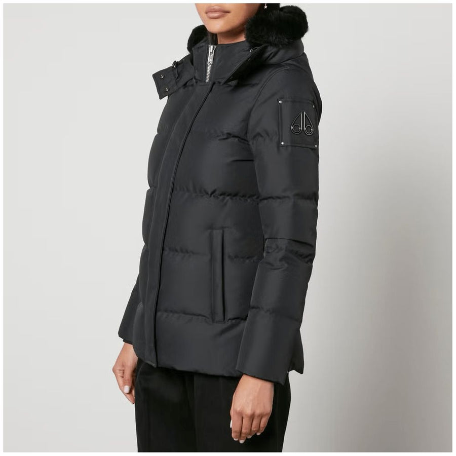 Moose Knuckles 80/20 goose down filling down jacket in black