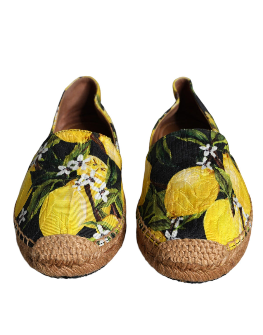 Dolce & Gabbana 67% Viscose espadrille sandal in yellow