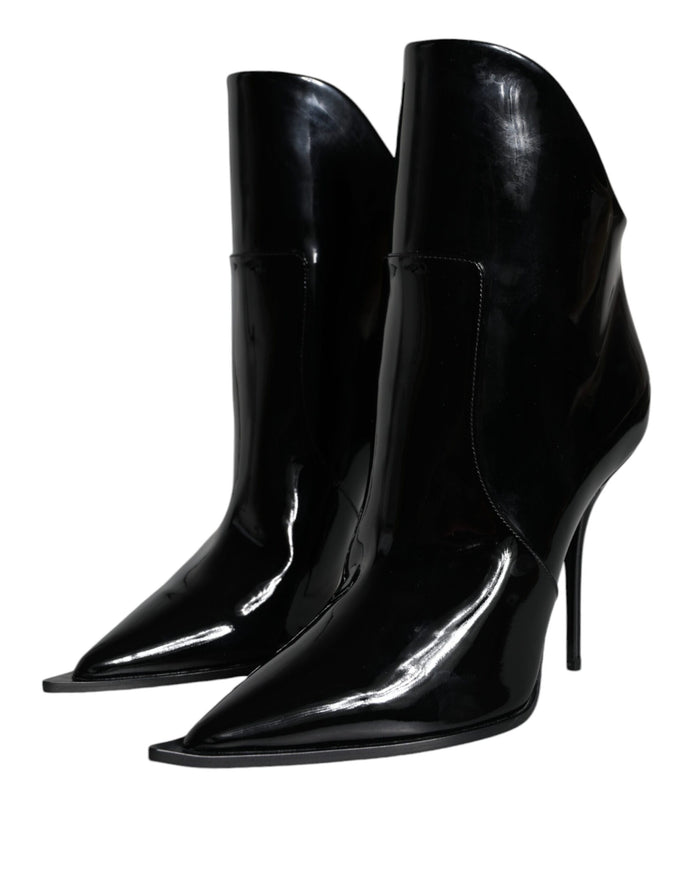Dolce & Gabbana 70% Calf Leather ankle boot in black — view 2
