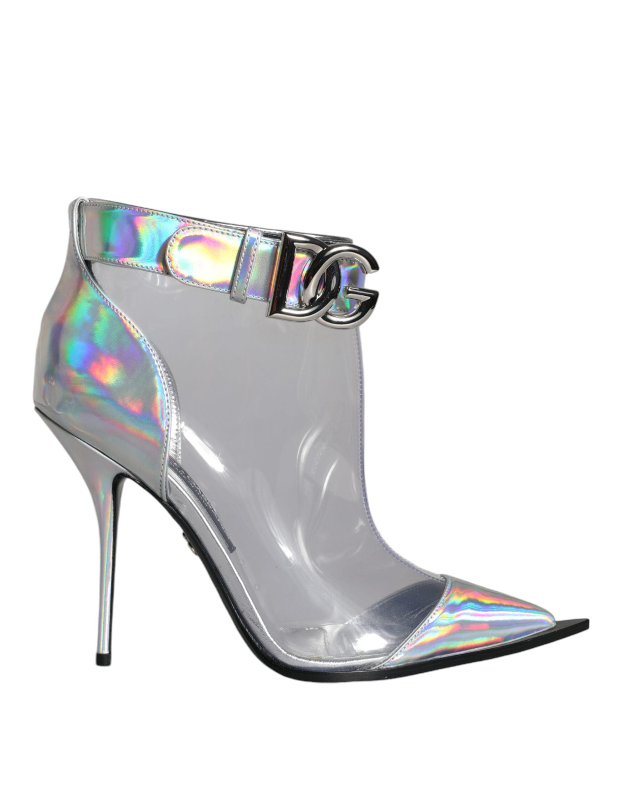 Dolce & Gabbana 70% PVC 20% Calf Leather 7% PU 3% Polyester boot in silver — view 6