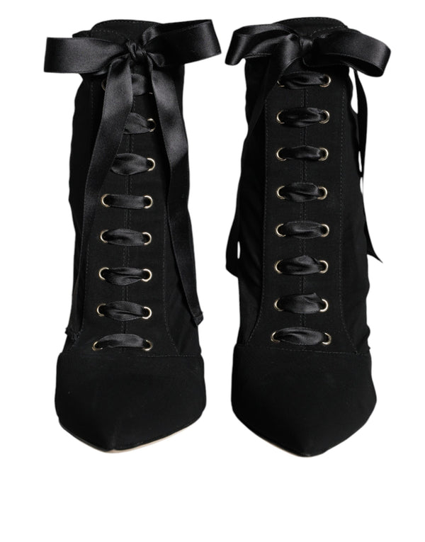 Dolce & Gabbana Suede ankle boot in black