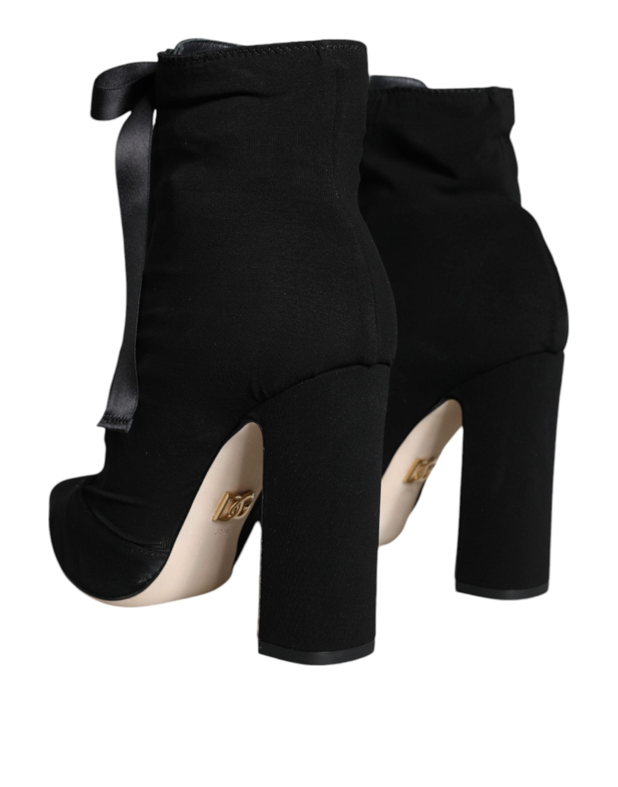 Dolce & Gabbana Suede ankle boot in black — view 3