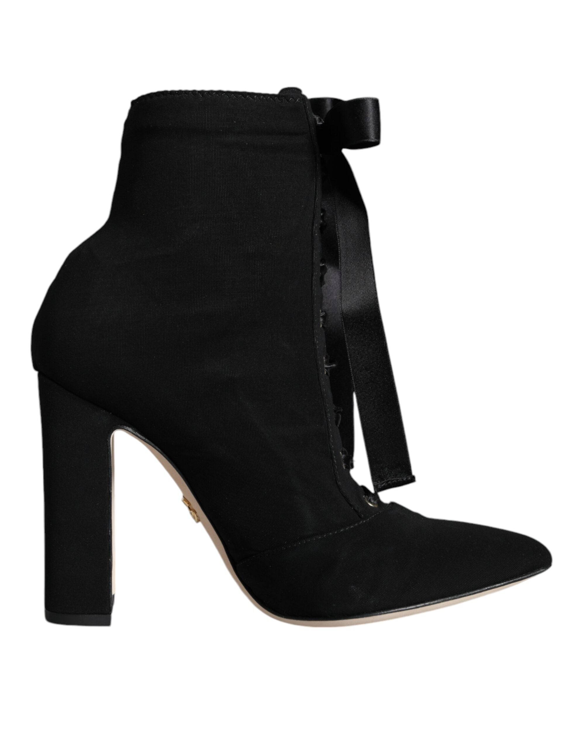 Dolce & Gabbana Suede ankle boot in black — view 4