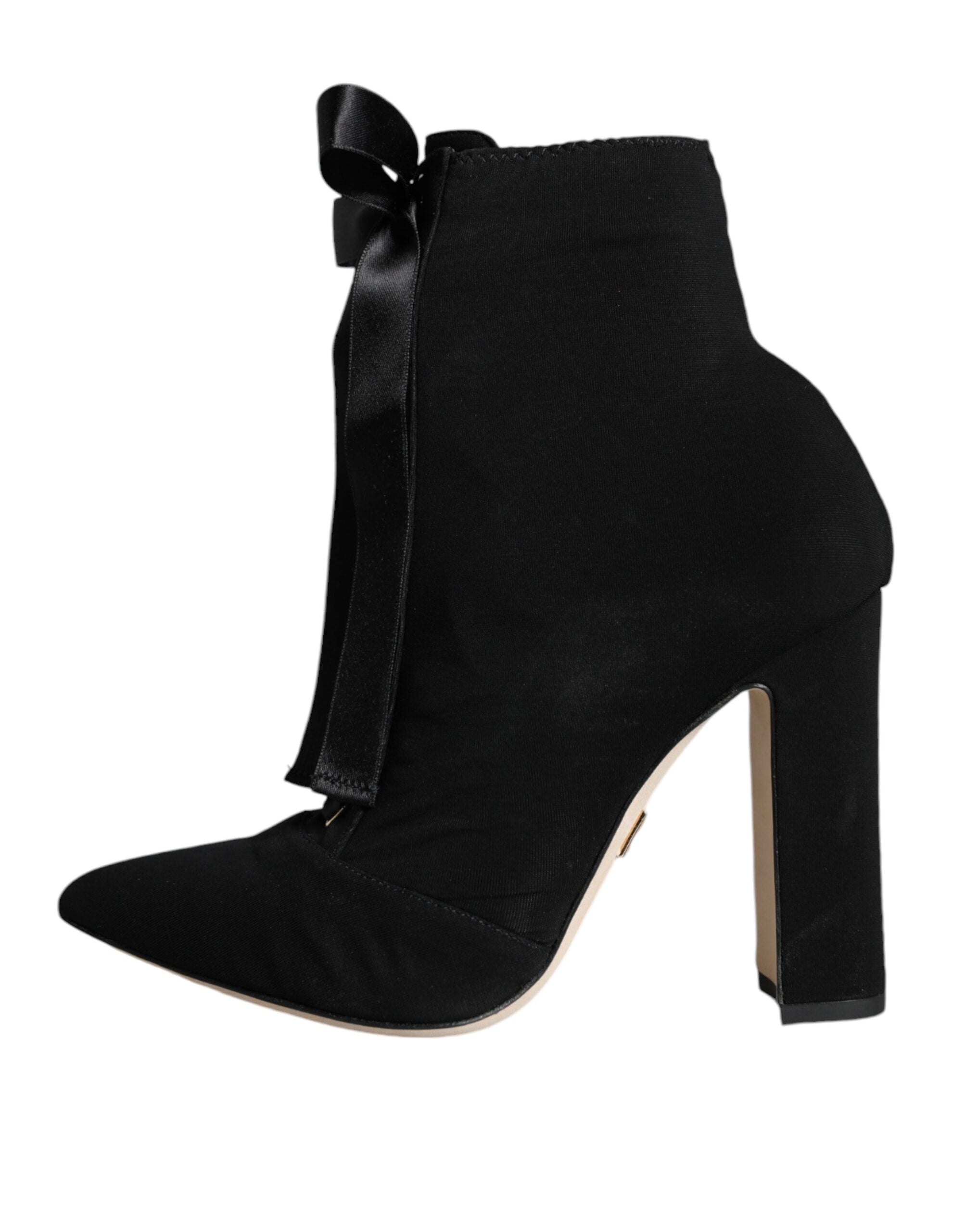 Dolce & Gabbana Suede ankle boot in black — view 5