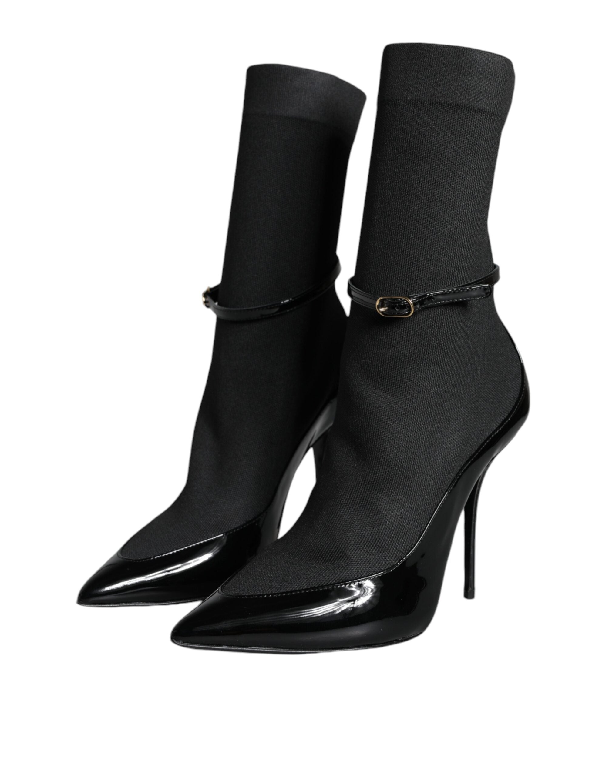 Dolce & Gabbana Patent Leather ankle boot in black — view 2