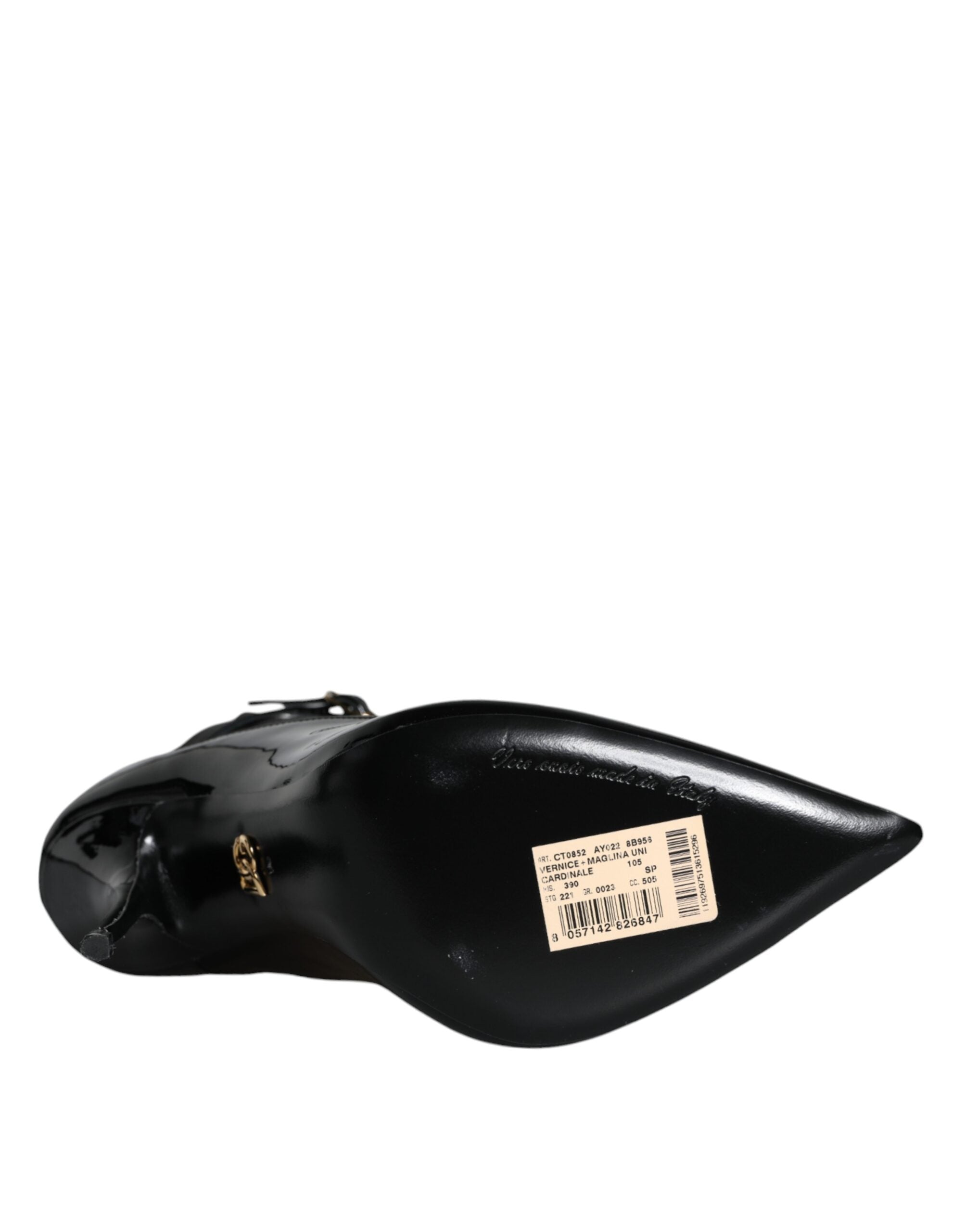 Dolce & Gabbana Patent Leather ankle boot in black — view 6