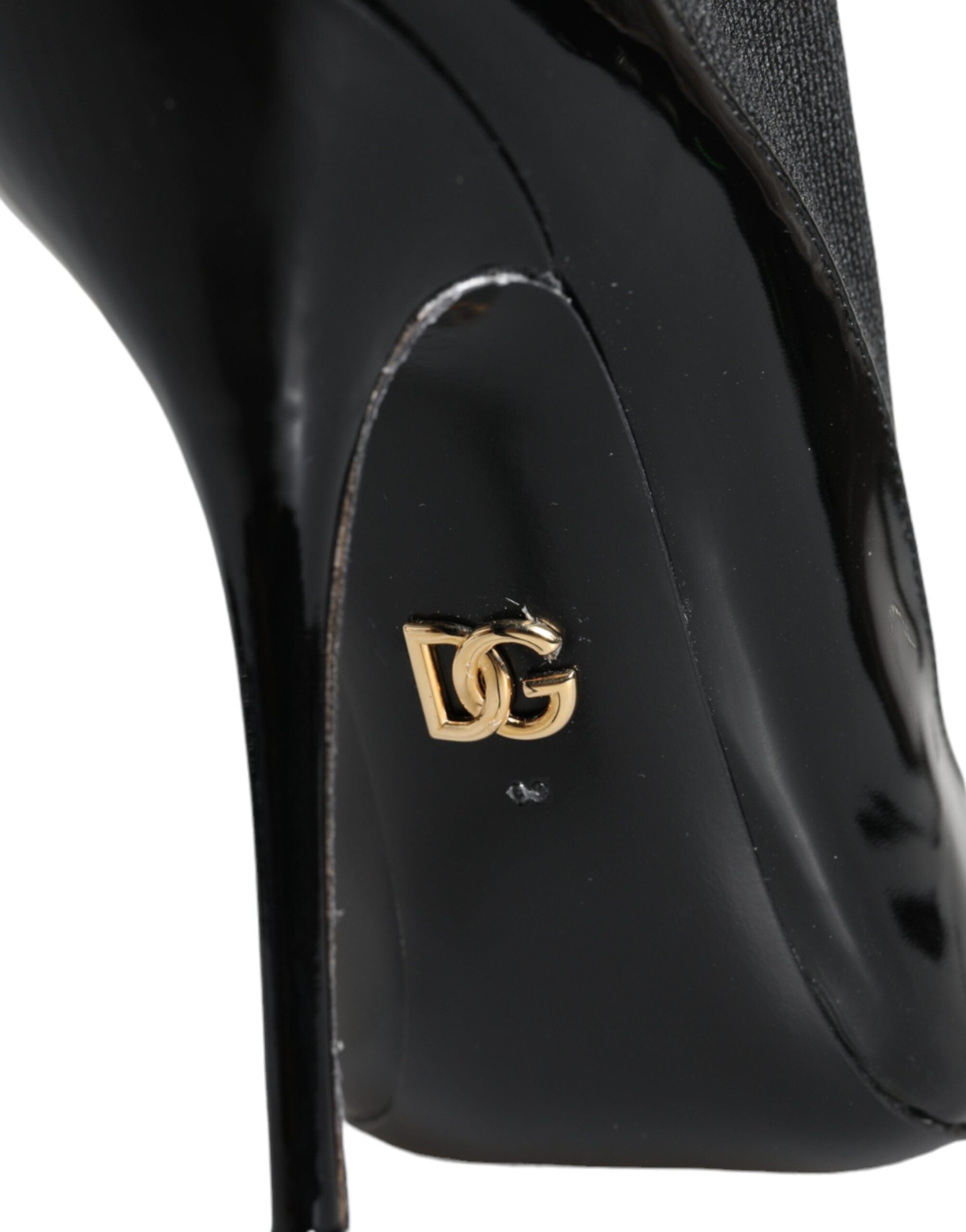 Dolce & Gabbana Patent Leather ankle boot in black — view 7