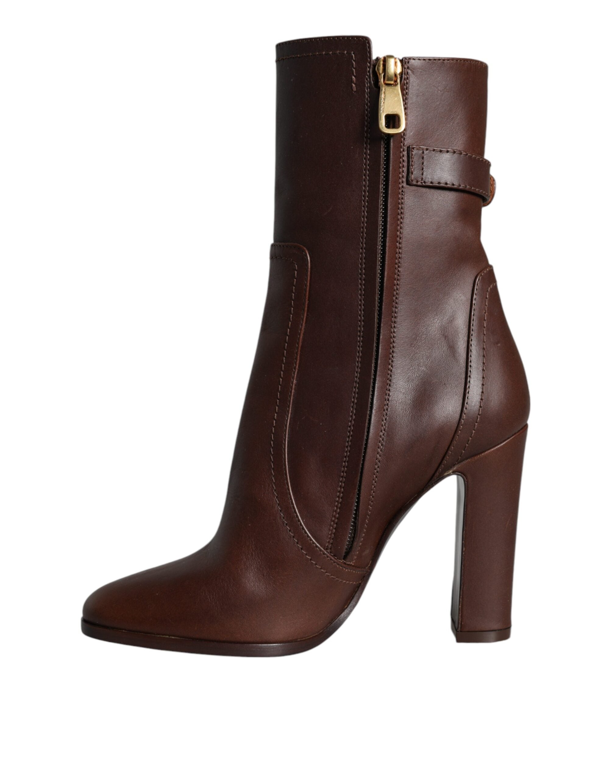 Dolce & Gabbana 100% Calf Leather boot in brown — view 3