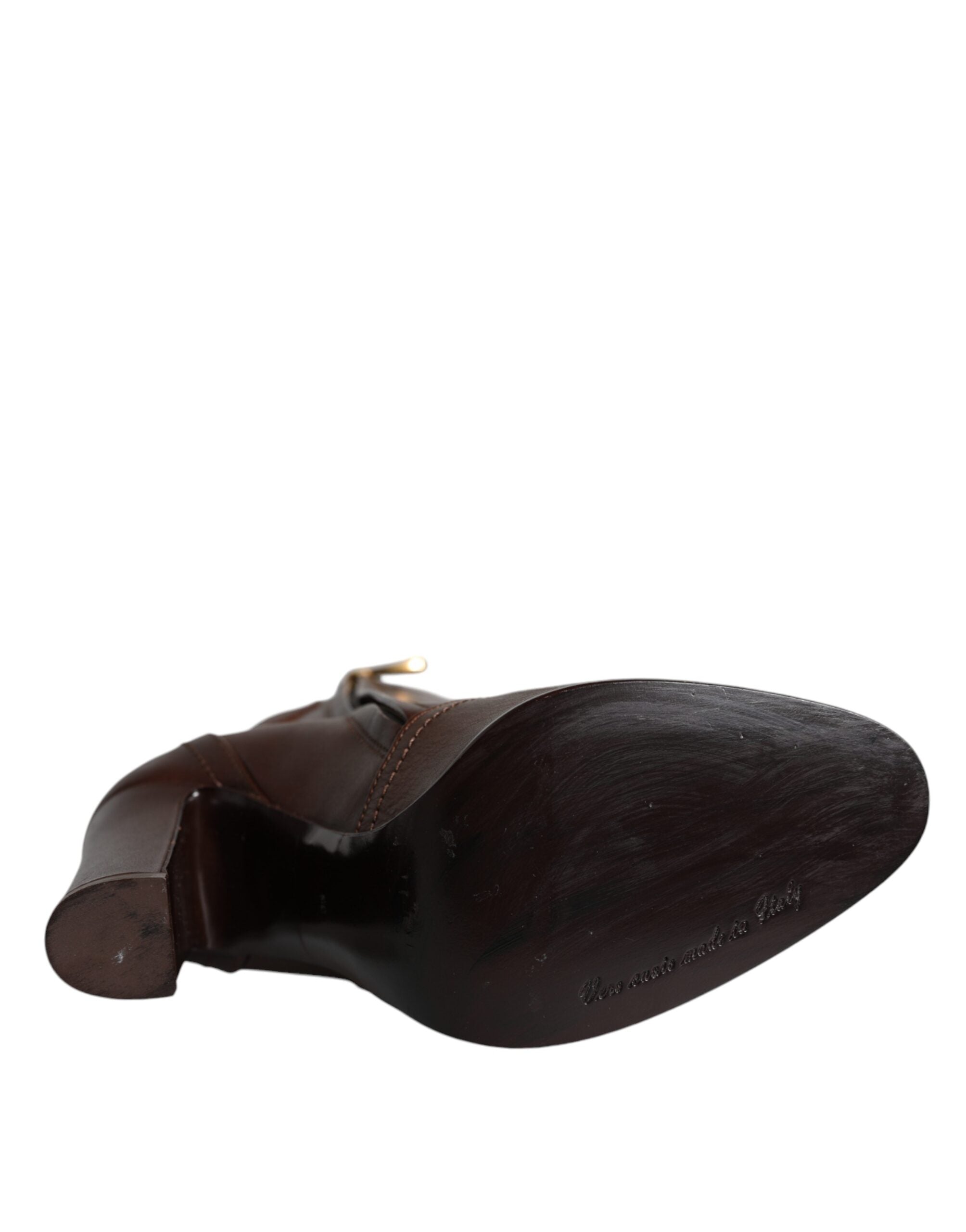 Dolce & Gabbana 100% Calf Leather boot in brown — view 7