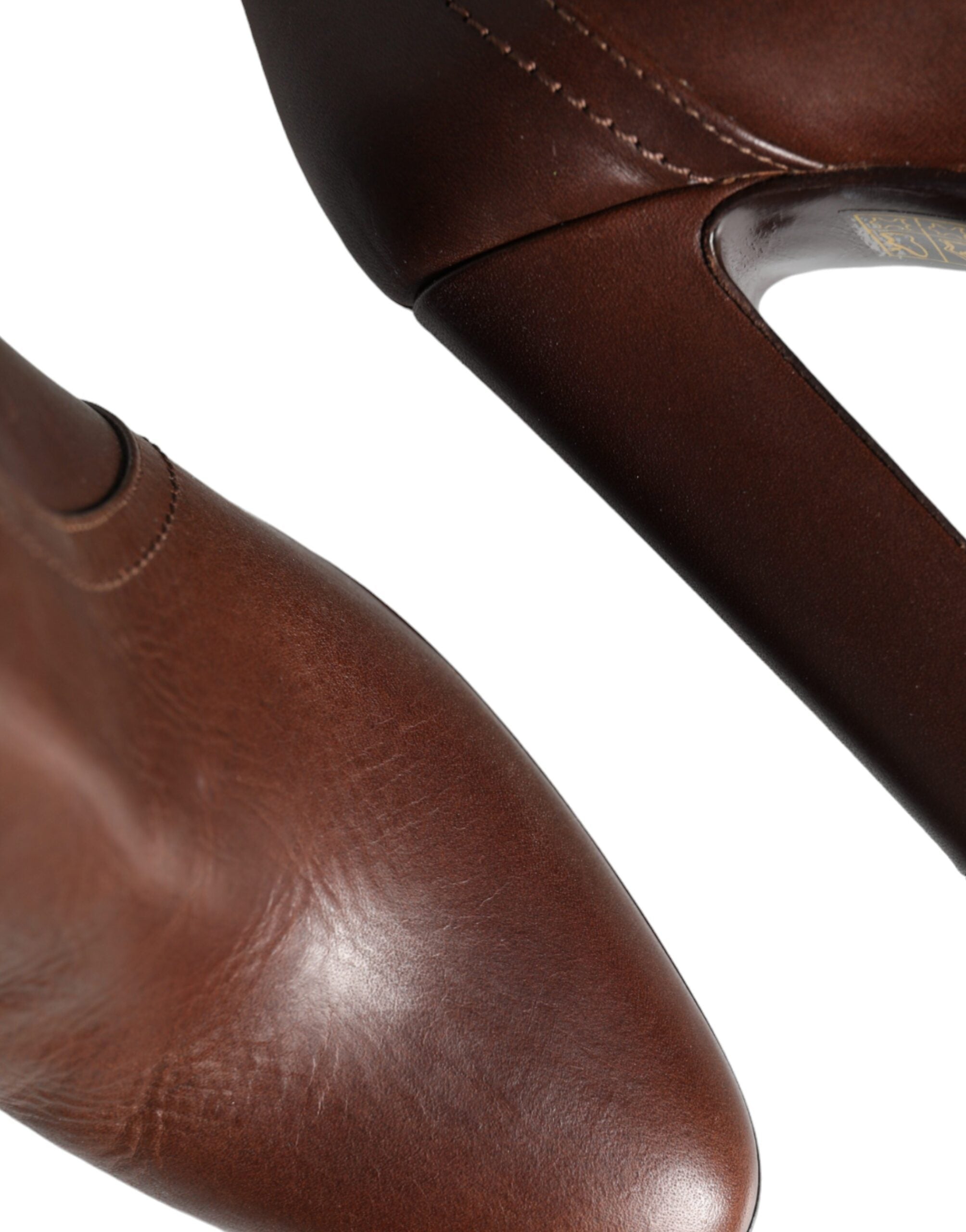 Dolce & Gabbana 100% Calf Leather boot in brown — view 8