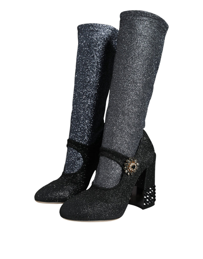 Dolce & Gabbana 80% Nylon boot in black — view 2