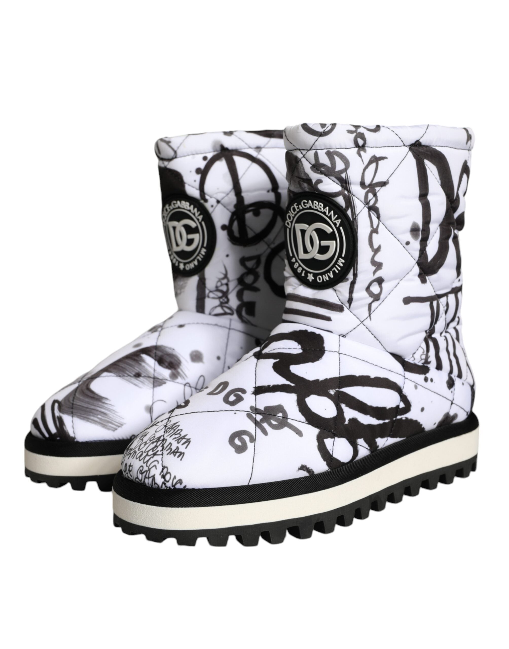 Dolce & Gabbana 100% Polyester boot in white — view 2