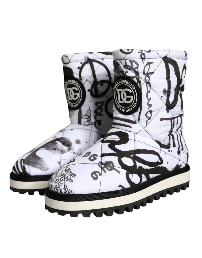 Dolce & Gabbana 100% Polyester boot in white — view 2