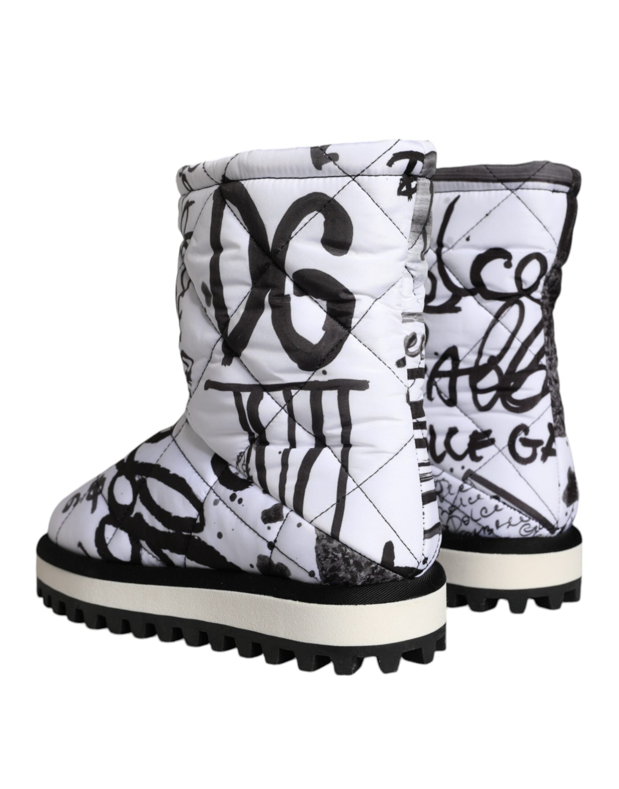Dolce & Gabbana 100% Polyester boot in white — view 3