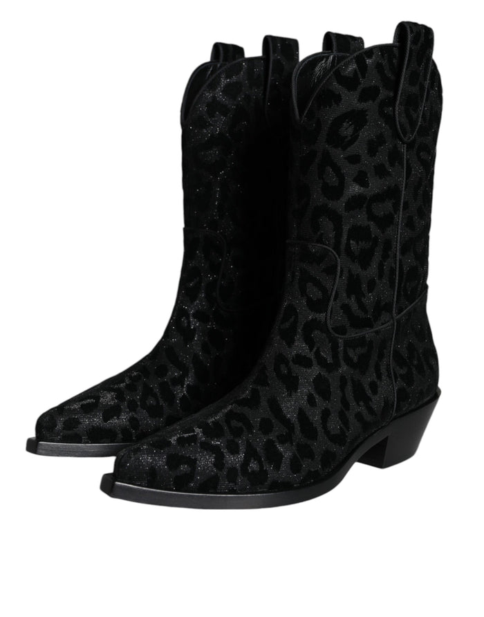 Dolce & Gabbana 39% Polyurethane boot in black — view 2