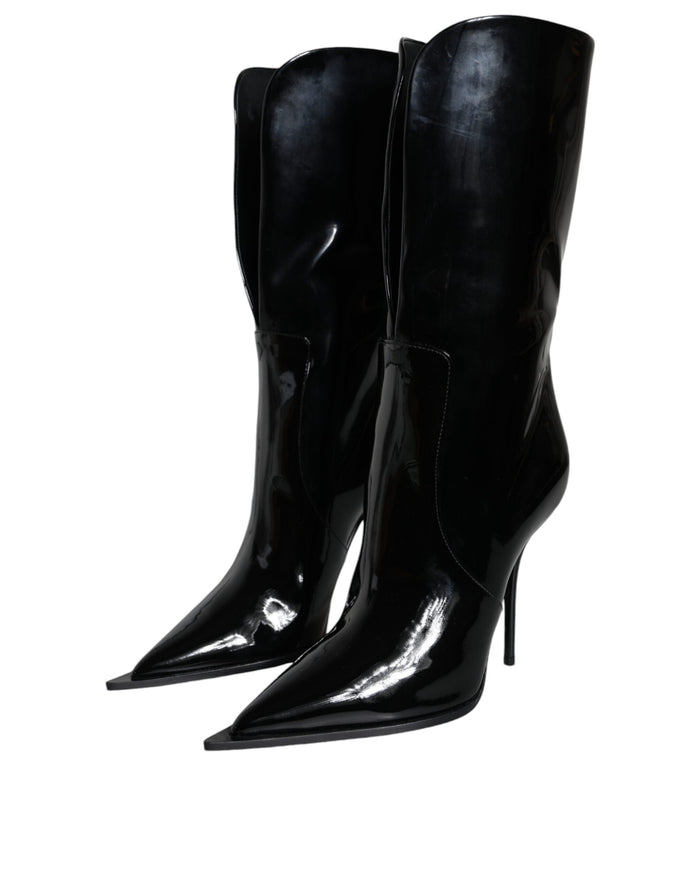 Dolce & Gabbana 40% PU boot in black — view 2