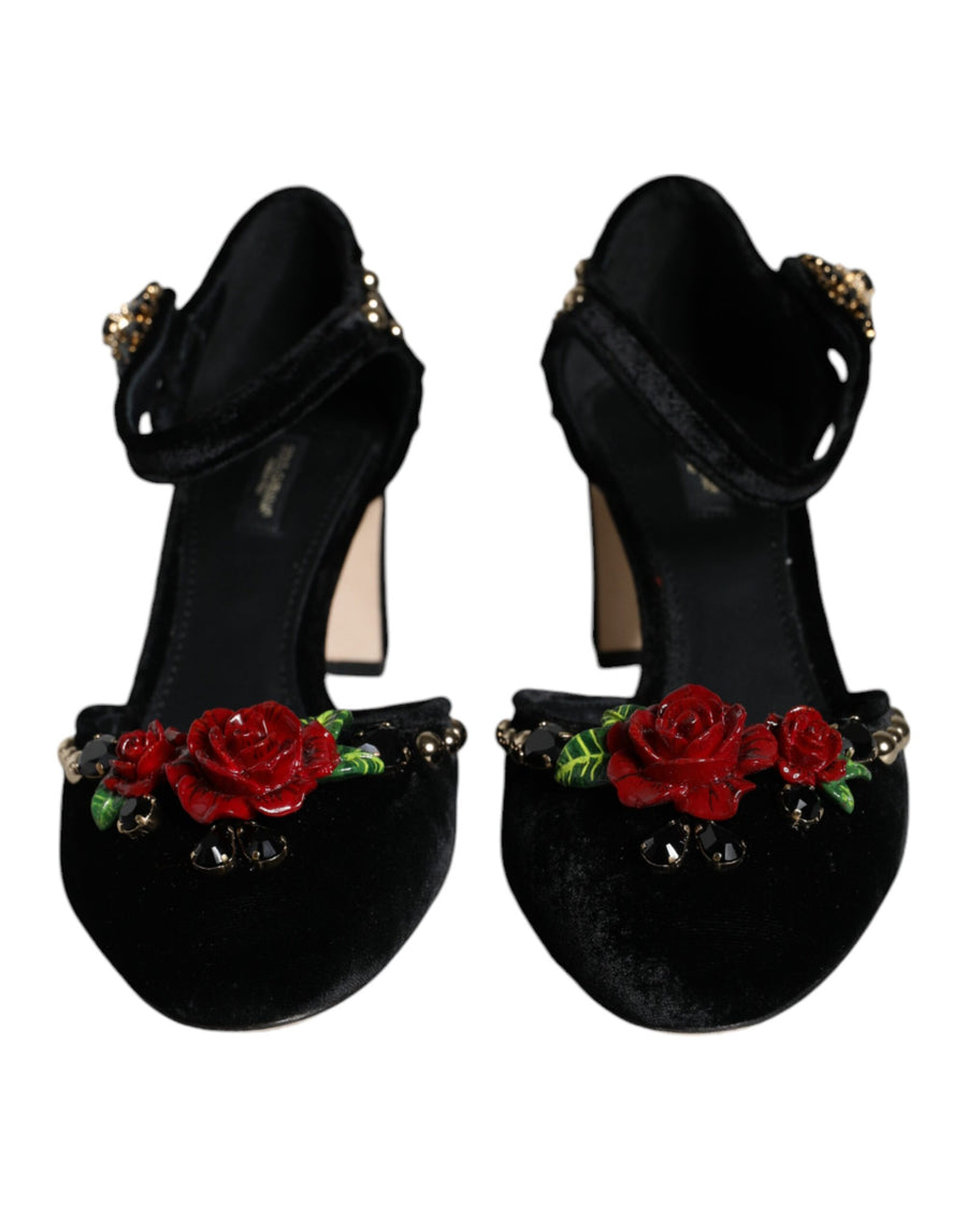 Dolce & Gabbana 78% Viscose pump in black