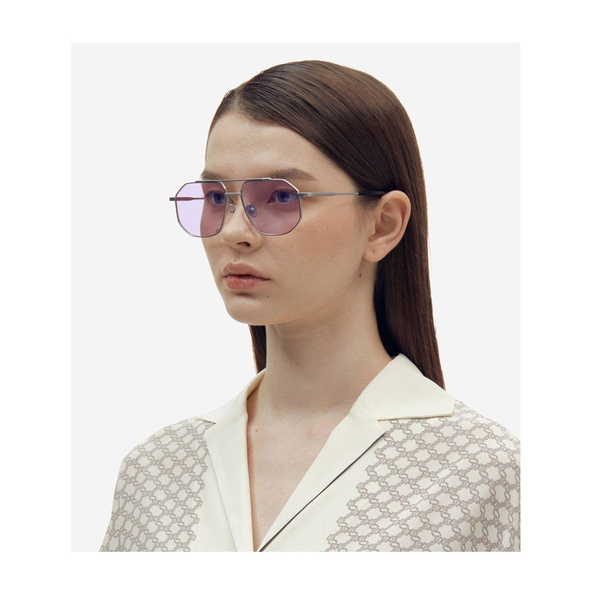 Projekt Produkt P10 Fs14 Silver Titanio Sunglasses