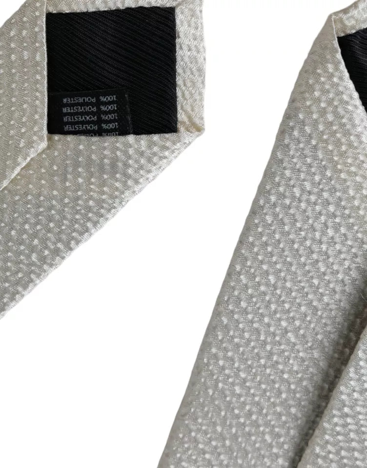 Dolce & Gabbana 100% Silk necktie in white