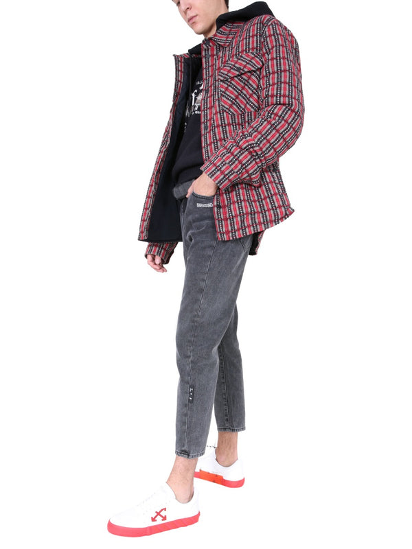 Padded Shirt Red Cotton