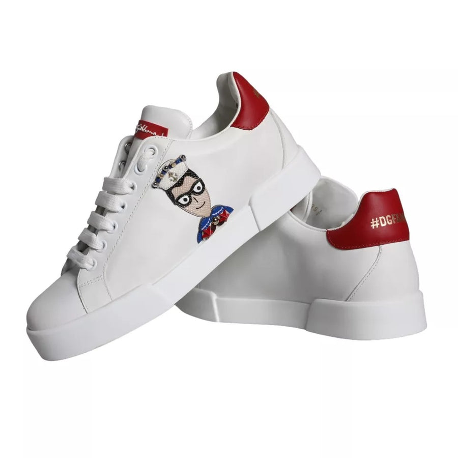 Dolce & Gabbana 100% Calf Leather sneaker in white