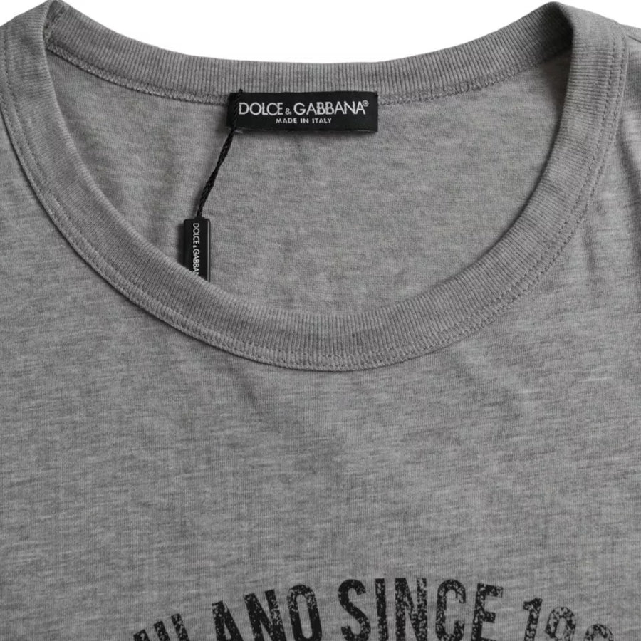 Dolce & Gabbana 100% Cotton t-shirt in gray