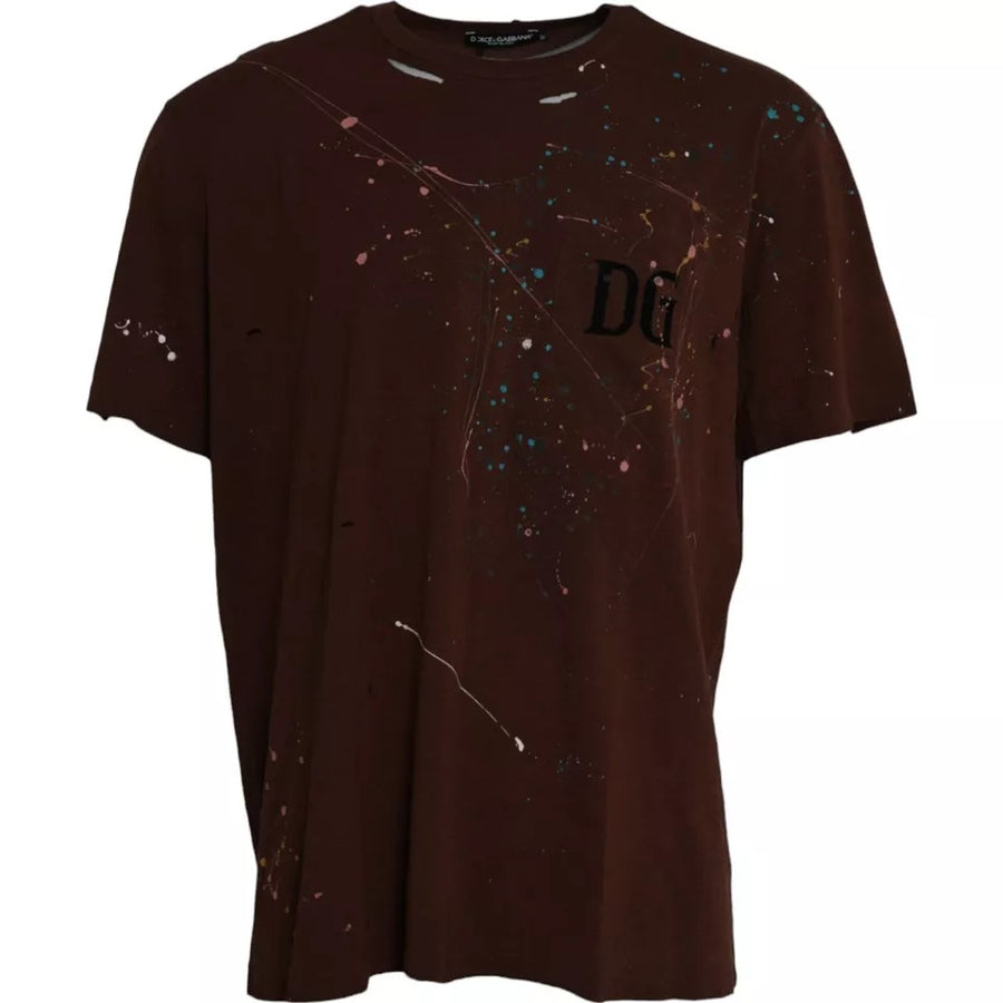 Dolce & Gabbana 100% Cotton t-shirt in brown