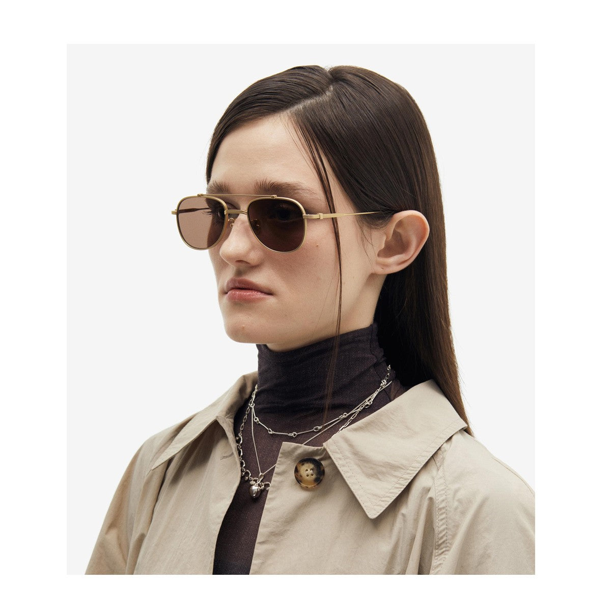 Projekt Produkt P11 Clcc3 Gold Titanio Sunglasses
