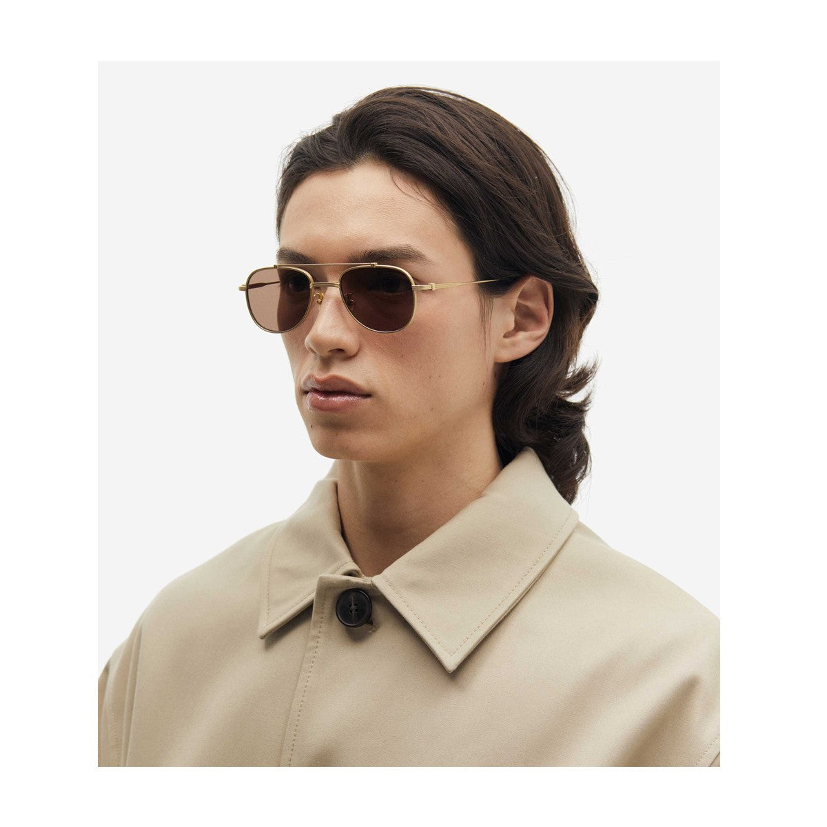 Projekt Produkt P11 Clcc3 Gold Titanio Sunglasses