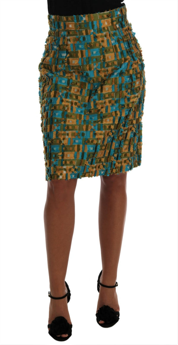 Dolce & Gabbana 78% Polyester skirt in green
