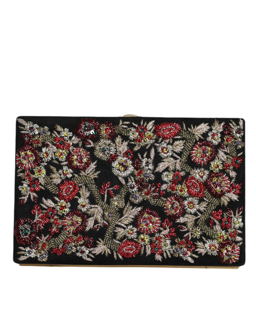 Dolce & Gabbana Suede clutch in black