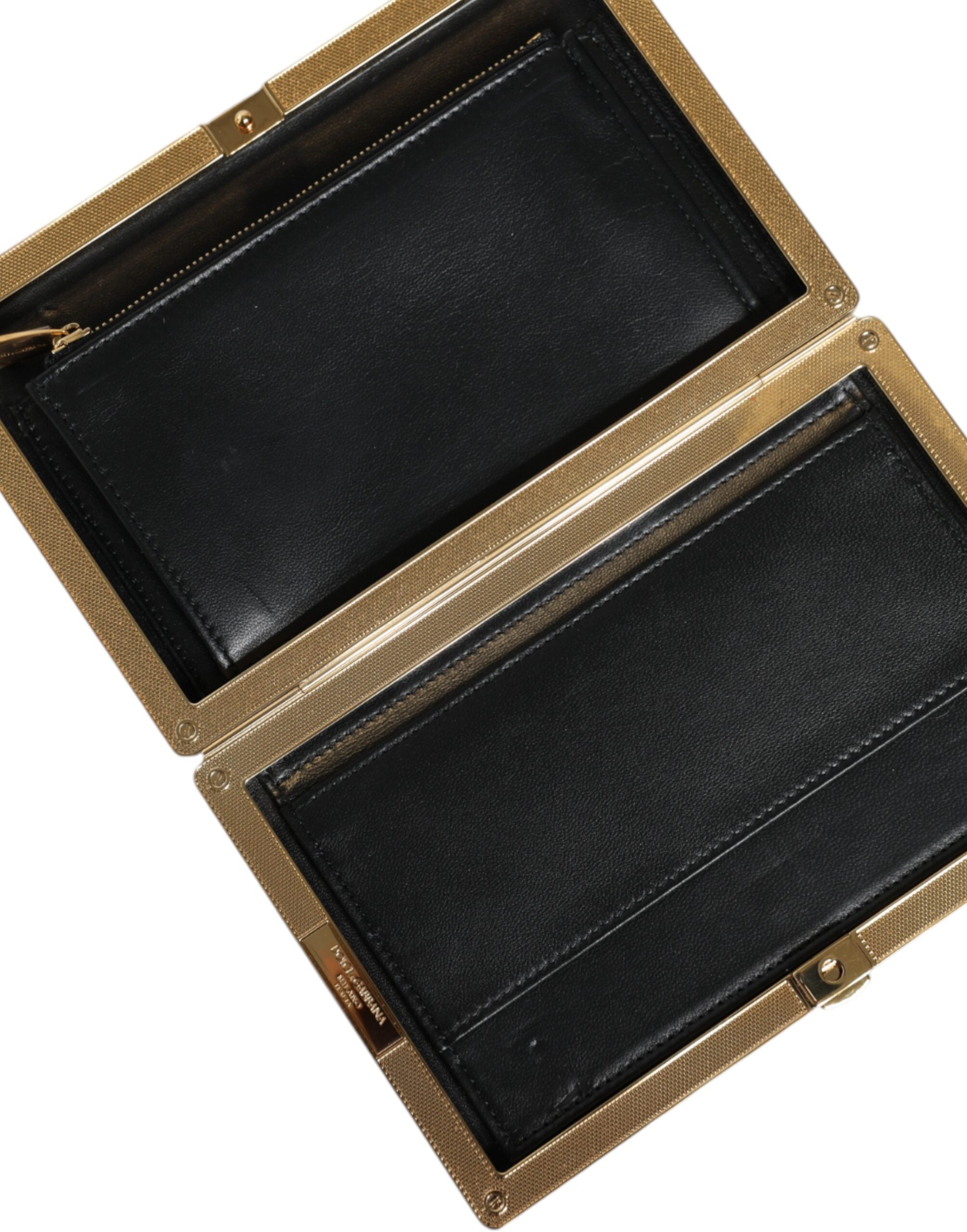 Multicolor Floral Gold Frame Clutch Evening Purse Bag Suede