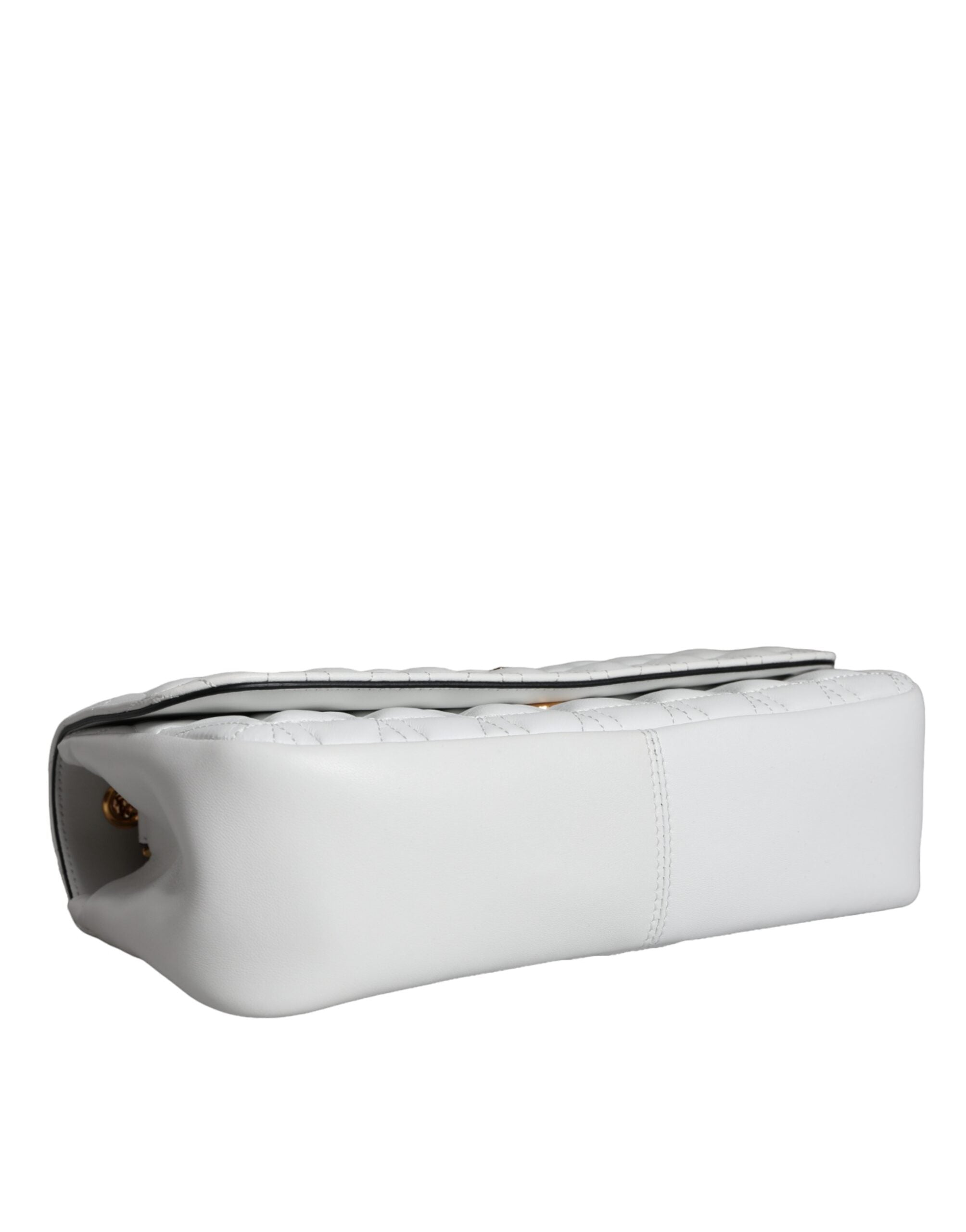 White Mini Nappa Leather Crossbody Shoulder Bag Aos