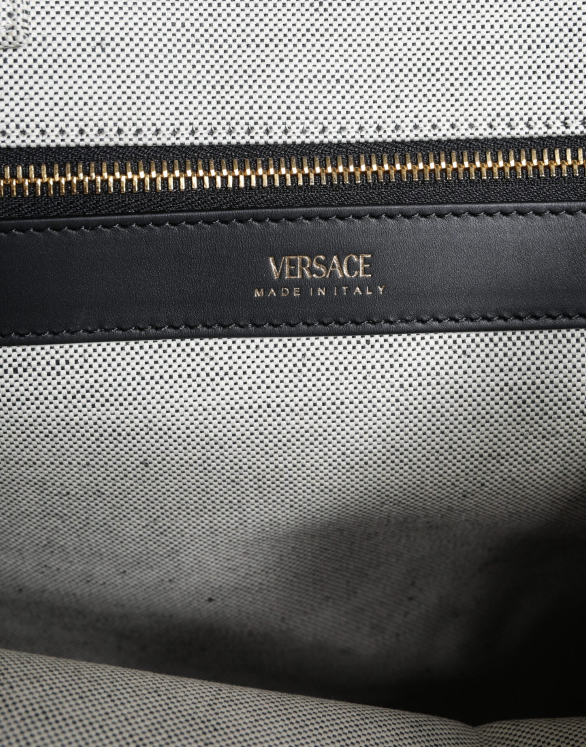 White Top Handle Canvas Leather Logo Crossbody Tote Bag Black/white