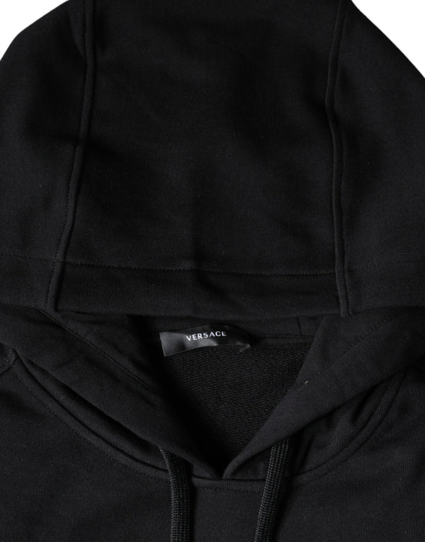Versace 100% Cotton hoodie in black