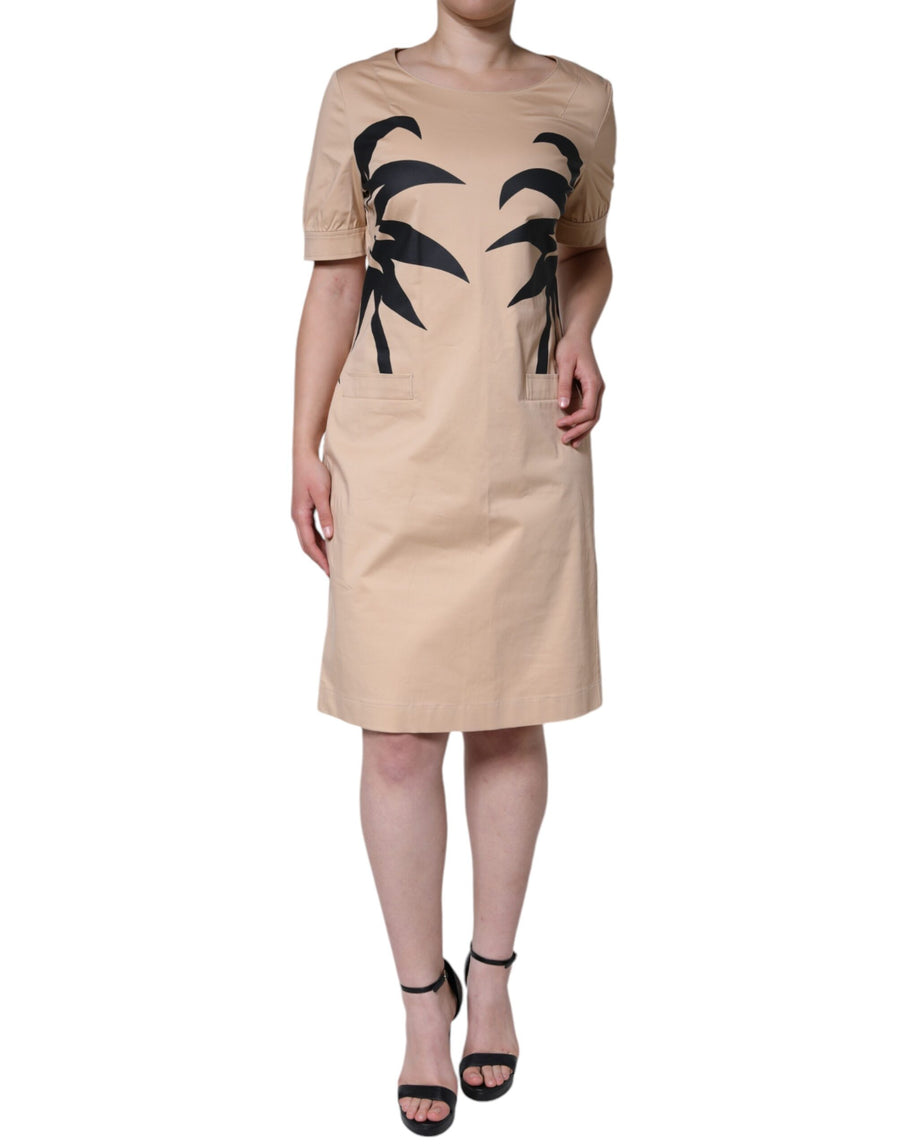 Moschino 98% Cotton dress in beige