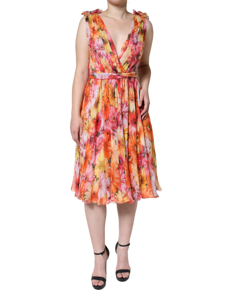 Dolce & Gabbana 100% Silk dress in multicolor