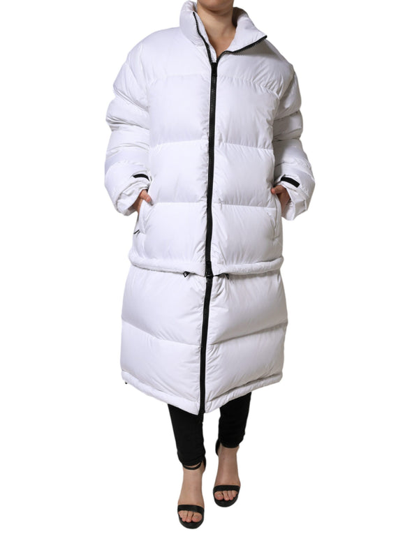 Dolce & Gabbana 100% Nylon (exterior); 97% Polyester down jacket in white